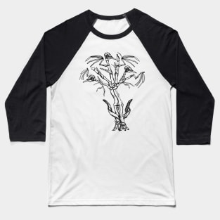 Tree Assembled From Bones Baseball T-Shirt